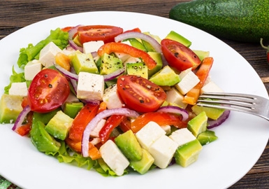 Salade de tomates citron-chèvre de MiniCook